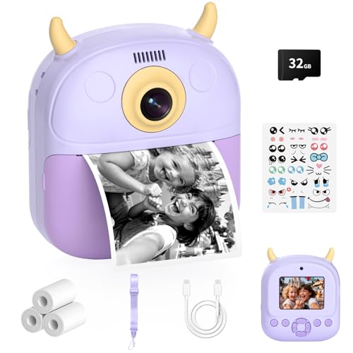 Appareil photo pour enfant violet robuste qui résiste aux chutes pour remplacer les smartphones