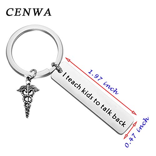CENWA Speech Language Pathologist SLP Gift Speech Therapy Gift I Teach Kids to Talk Back Speech Teacher Speech Therapist Gift2