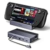 UGREEN 6 in 1 Docking Station Compatibile con Steam Deck OLED Switch ROG Ally X Legion Go Dock USB C HDMI 4K 120Hz VRR FreeSync G-Sync Adattatore Ethernet Gigabit 3 Porte Dati 5Gbps PD 100W