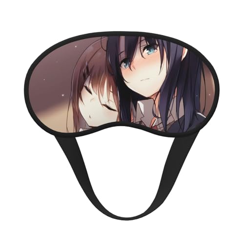 安達としまむら アイマスク 睡眠用 安眠グッズ 目隠し 快眠グッズ スリープマスク 収縮バンド型 軽量 通気性 柔らかい 遮光 圧迫感なし 肌にやさし 仮眠 旅行 出張 昼寝に最適 四季 男女兼用 1枚