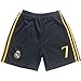 CEKFAX Madrid Ronaldo #7 Special Gold Black Dragon Edition Long Sleeve Football Soccer Kids Jersey Shorts Set Youth Sizes (Black, 24 (6-7 Years Old))