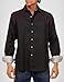 Robert Graham Men's Windsor Long Sleeve Button Down Shirt, Black, XLarge