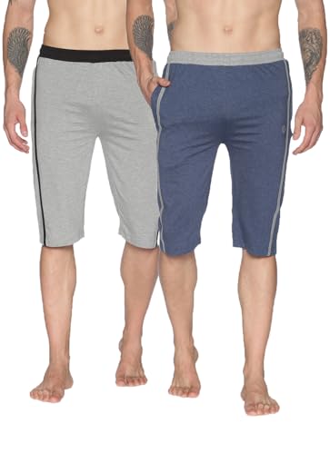 Image of Dollar Men's Casual Cotton Capri 3 /4th Shorts (Pack of 1)