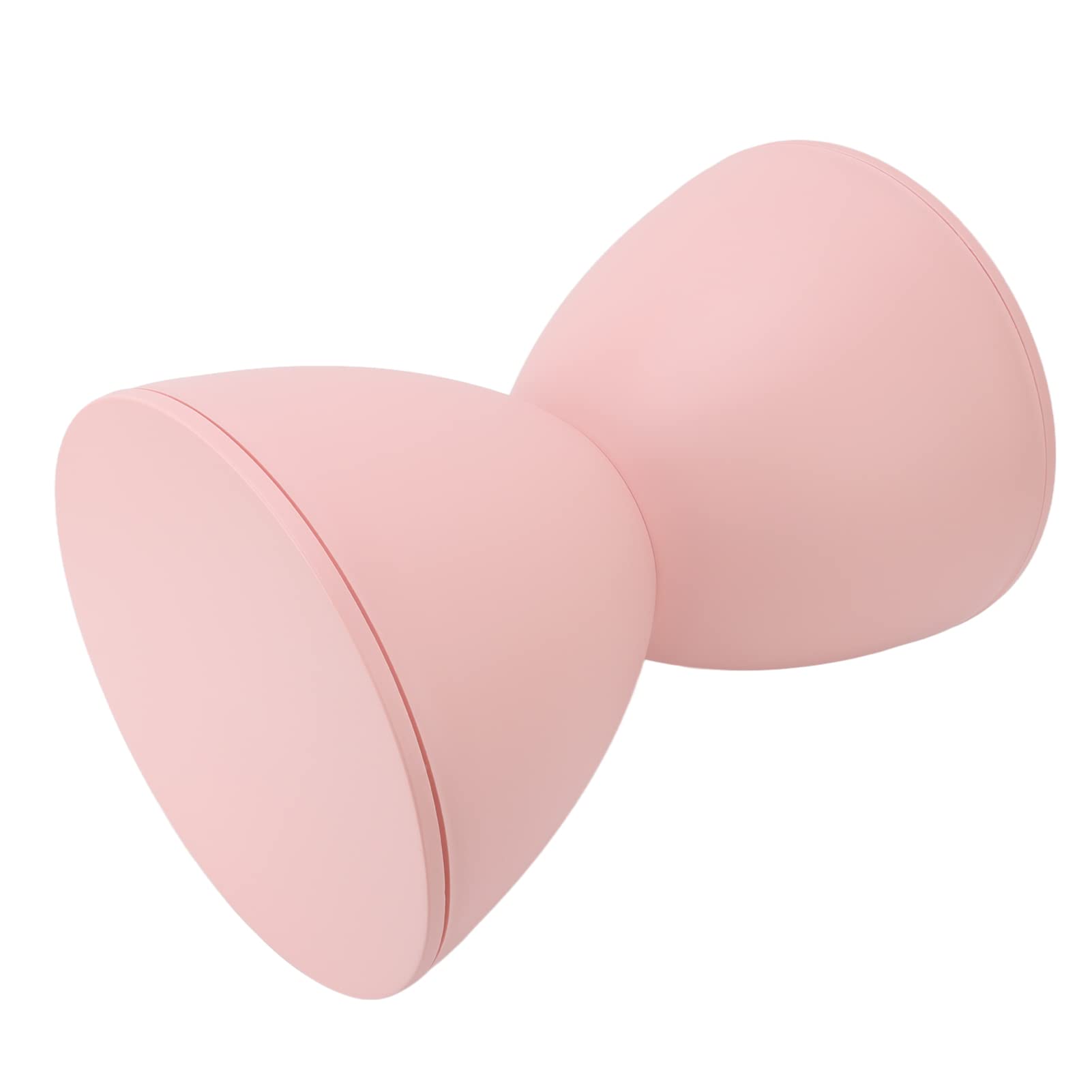 Sgabello in Plastica a Forma di Clessidra, Stile Nordico Moderno Rotondo, Sgabello Multifunzionale per Camera, Soggiorno, Bagno, Camerino, Tavolino di Supporto, Resistente, Rosa -