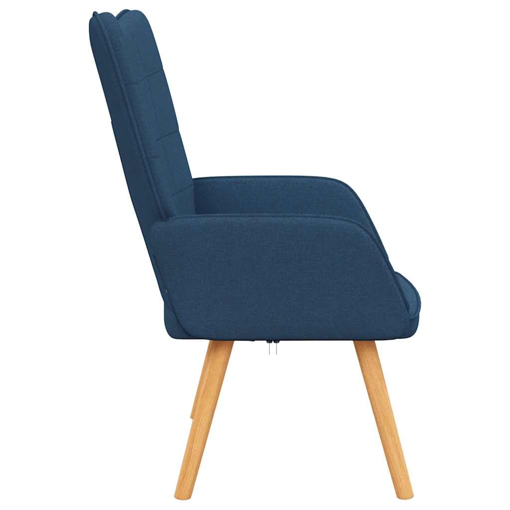 vidaXL Relaxsessel Fernsehsessel Sessel Polsterstuhl Polstersessel Esszimmerstuhl Wohnzimmerstuhl Relaxstuhl Stuhl 62x68,5x96cm Blau Stoff