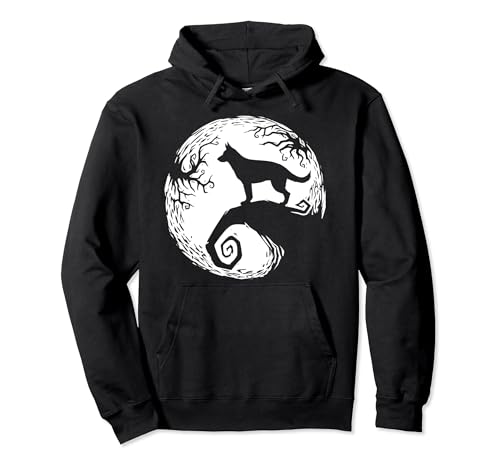 Spooky German Shepherd Halloween Pullover Hoodie