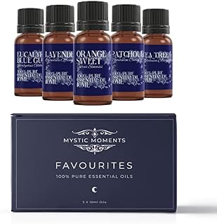 Mystic Moments | Essential Oil Starter Pack - Favourites - 5 x 10ml - 100% Pure