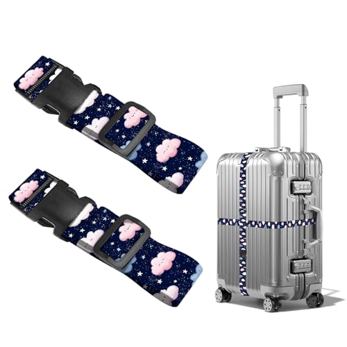 Image of Nuxovilar Luggage Straps Set for Suitcase 1.96x90.5in Polyester