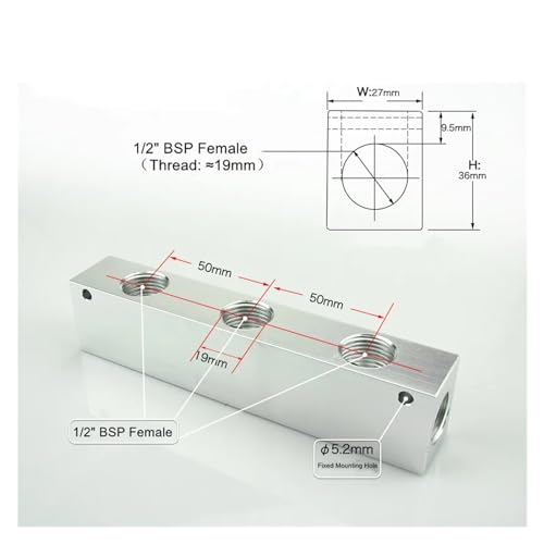 Distributeur d'air pneumatique 8 sorties pour stopper les pertes de pression