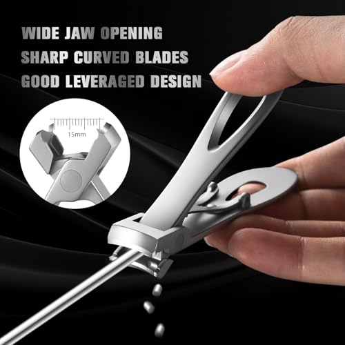 FERYES 4PCS Ingrown Toenail Kit – Toenail Clippers for Thick and Ingrown Toenails, Toe Nail Clipper with Thick Toenail File and Toenail Lifter - Complete Toenail Care Set for Men and Women