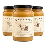 Narbona Dulce de Leche – Creamy Milk Caramel Spread from Uruguay, 3-Pack, 470 g (16.5 oz) Each Jar