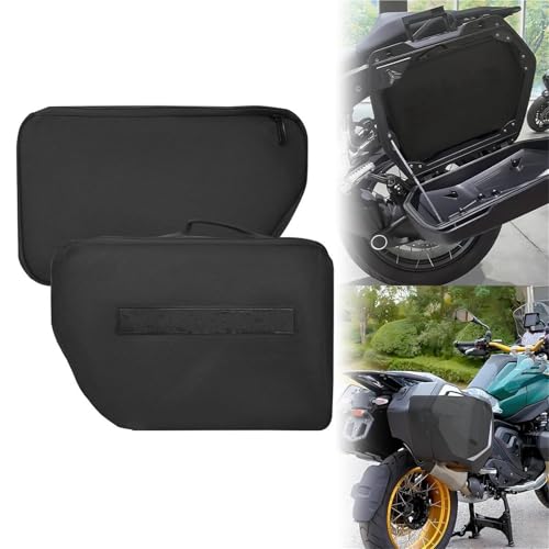 Bolsa de equipaje negra para rutas en BMW R1300GS, forro de maletero de aventura 7