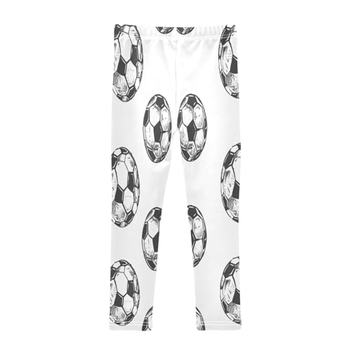 Toddler Girls Leggings Printed Yoga Pants Leggings Soccer Balls for Kids2