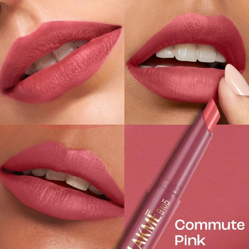 Image of Lakme 9 to 5 Forever Matte Lip Crayon, Commute Pink, 1.1g, for Smooth and Supple Lips, with Vitamin C, Matte Finish, 8 Hr Hydration, Long Lasting all day comfort, Retractable Crayon