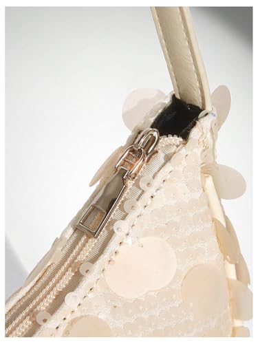 MakeMeChic Women's Y2K Sequin Shoulder Handbags Single Strap Club Evening Bag Purses4