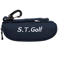 ゴルフボールホルダー　ゴルフボールポーチ 青 タイトルリストボール3個付き Amazon.co.jp: S.T.Golf ゴルフボールケース ゴルフ ボール