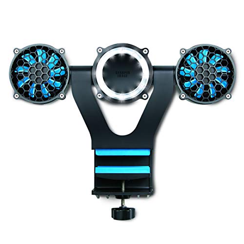 Sharper Image Portable / Adjustable 12-LED BBQ Grill Light & Fan