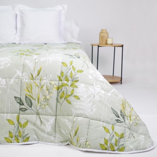 10XDIEZ Edredón Invierno Bosque (Bosque Verde - Cama de 150cm)
