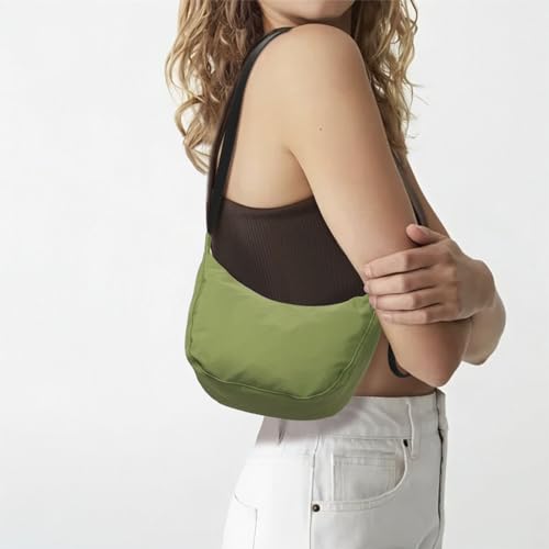 Image of Medium Nylon Crossbody Crescent Bag: Slouchy Style Shoulder Casual with Adjustable Strap