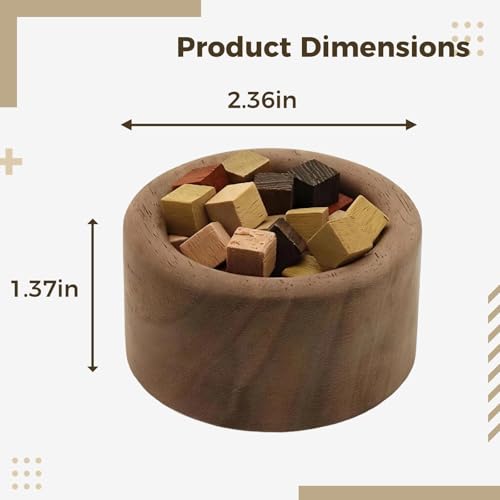 Difusor aromático eléctrico de madera negro 2 piezas miniatura 4