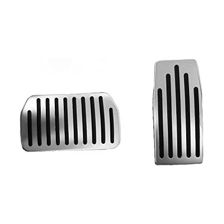 Topfit Non-Slip Performance Foot Pedal Pads Compatible Model S and Model X, Auto Aluminum Pedal Covers(A Set of 2)