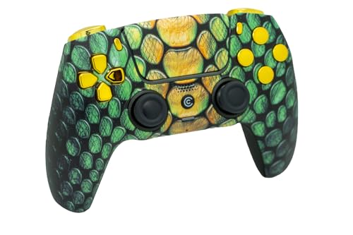 Image of Custom Controllerzz Custom Wireless Controller Compatible with PS5 - Multiple Designs Available (Viper Grid & Gold Chrome)