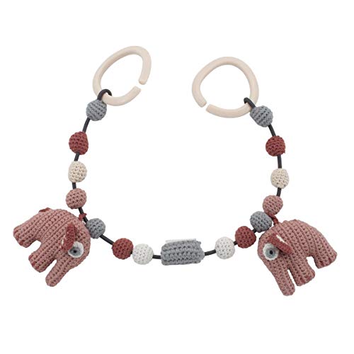 Preisvergleich Produktbild Sebra Häkel-Kinderwagenkette, Fanto der Elefant, Blossom pink