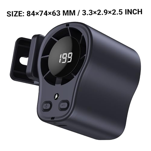 Mini ventilador portátil USB recargable con modo refrigeración y luz LED para coche 7