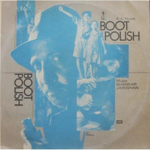 Boot Polish – EC 5716 - Bollywood Record Manufacturer High Quality Custom Black Unique Hindi music for record player pressing Record, Manna Dey, Asha Bhosle, Madhubala Zaveri, Talat Mahmood, Prakash Arora, Raj Kapoor, Shankar Jaikishan, Deepak, Hasrat Jaipuri