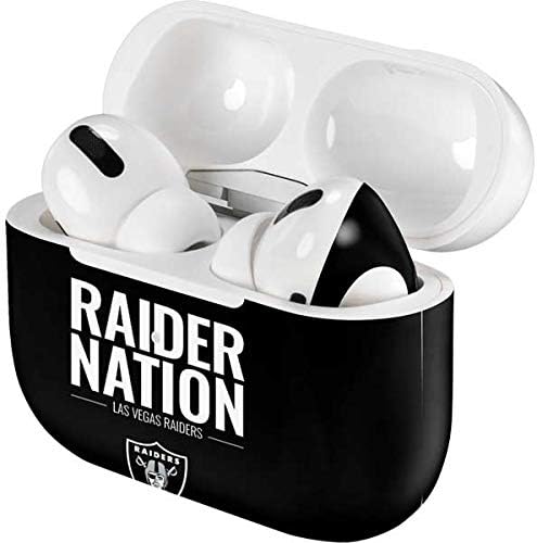 Skinit Decal Audio Skin Compatible with Apple AirPods Pro - Officially Licensed NFL Las Vegas Raiders Team Motto Design