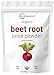Organic Super Beet Juice Powder, 1 Pound (16 Ounce), Natural Nitrates for Energy Booster, Best Superfoods and Flavor for Beverage and Smoothie, Water Soluble, No GMO and Vegan Friendly