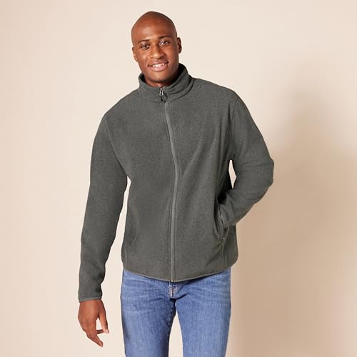 image for Amazon Essentials Men's Full-Zip Fleece Jacket-Discontinued Colors, Ch