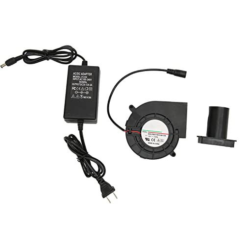 Image of 120mm Mini Blower Fan, AC 110V 220V DC 12V Blower Cooling Fan withDC Brushless Motor for Receiver DVR for Modem 100‑240V