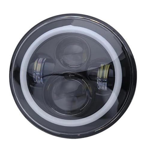 Phare Rond Universel À LED 7 Pouces Haute Puissance avec Clignotant Intégré Modèle C