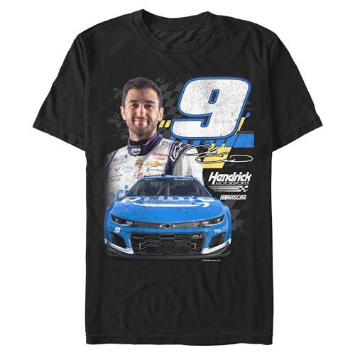 Fifth Sun Mens Hendrick Motorsports Chase Elliott Racing Car 9 Photo T-Shirt - Black - 5X Large