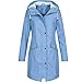 Produktbild Jodimitty Übergangsjacke Damen Softshell Jacke 3 in 1 Regenjacke Wasserdicht Winddicht Übergangsparka Lang Mantel mit Kapuze