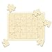 Blank Puzzle with 24 Pieces, Each Piece is Unique, Blank Wooden Jigsaw Puzzles with Tray for Crafts & DIY, Make Your Own Puzzle 11.7x8.8 Inches 1 Pack