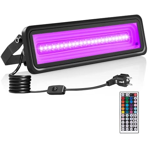 Bombilla de discoteca LED 50W con emisor de luz negra y RGB Cover