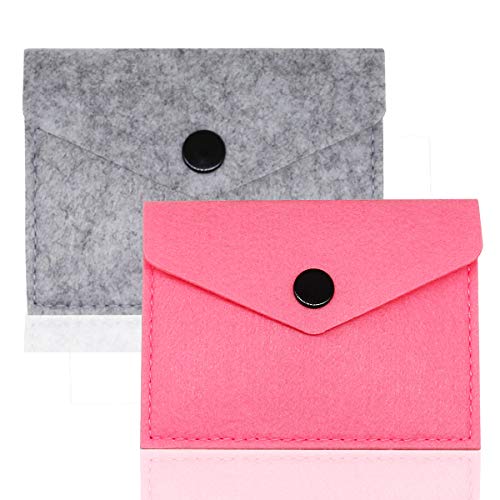 image for EFFIET 2 Packs Birth Control Pill Case Sleeve Pouch Cover for 4