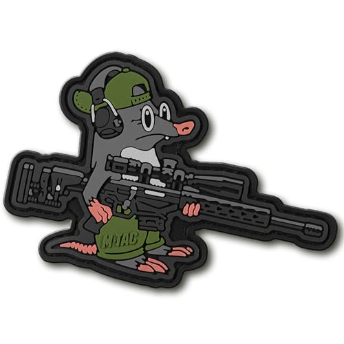 M-Tac Morale Patch - PVC 3D Funny Military Tactical Patch - Tactical Cool Army Meme Patches for Vest, Backpacks, Hats - Hook and Loop Patches (Mole) - M-Tac