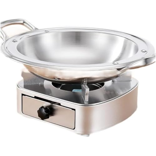 junbseアウトドア用品:アルコールストーブ/バーナー、小型、固形燃料タイプ、炎調節可能、コンパクト、軽量、持ち運びやすい、キャンプ、ハイキング、家庭用、業務用に最適、引き出し式。 (ゴールデン)