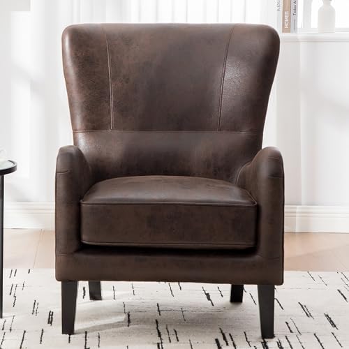 Sillón Plegable Cuero Marrón miniatura 3