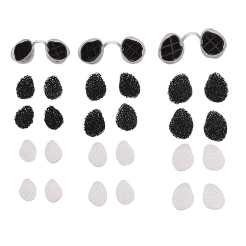 Unsichtbarer Nasenfilter Ultra-atmungsaktive Nasenfilter Nasenstöpsel für Gerüche Pollen Staub Kleine + Mittlere + Große Runde Form für Gemischte Familienpakete (runde Form)