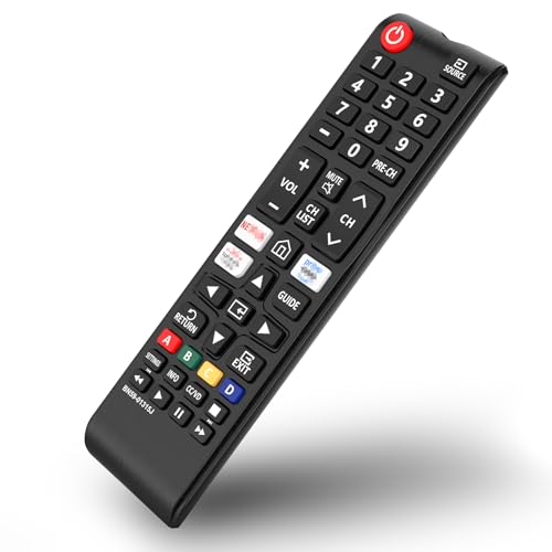 Mugust Universal Mando a Distancia para Samsung Smart TV,para Todos los Original Samsung TV AA59-00741A AA59-00786A AA59-00602A BN59-01175N BN59-01199F(Sin Batería)