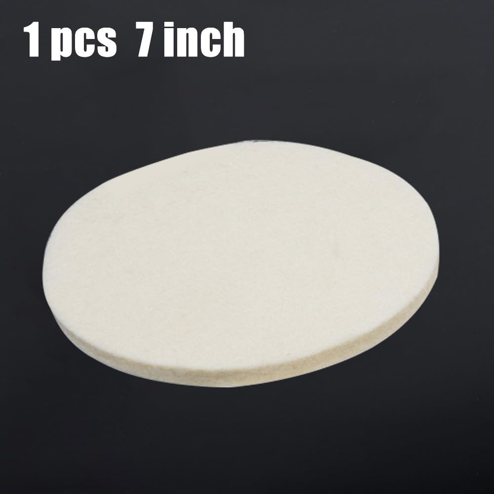 Tampone in feltro di lana per lucidare vetro e acciaio inossidabile 17,8 cm