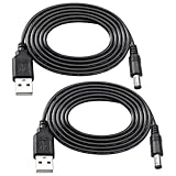 Remarque: ce câble d'alimentation USB vers CC 5V est uniquement destiné au chargement et ne permet pas le transfert de données. La taille du connecteur CC est de 5.5x2.5 mm. Veuillez vérifier la taille de l'interface CC de votre appareil avant l'achat.