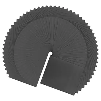 HARFINGTON 100pcs Sandpaper 280 Grit 9 x 11 Inch C-Weight Backing Silicon Carbide Abrasive Wet Dry Sanding Sheets for Wood Finishing, Metal Sanding, Automotive Polishing
