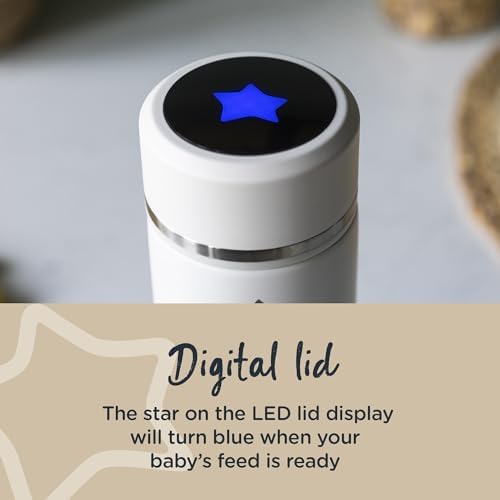 Tommee Tippee GoPrep Formula Feed Maker, przygotuj idealną butelkę do karmienia w 2 minuty, przenośny, zimny balon z cyfrowym wyświetlaczem temperatury LED