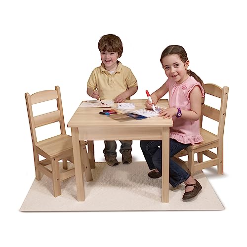 Melissa & Doug 2427 Solid Wood Table And 2 Chairs Set thumb #2