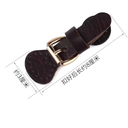 Cierres de palanca elegantes de cuero sintético para monederos diy 2